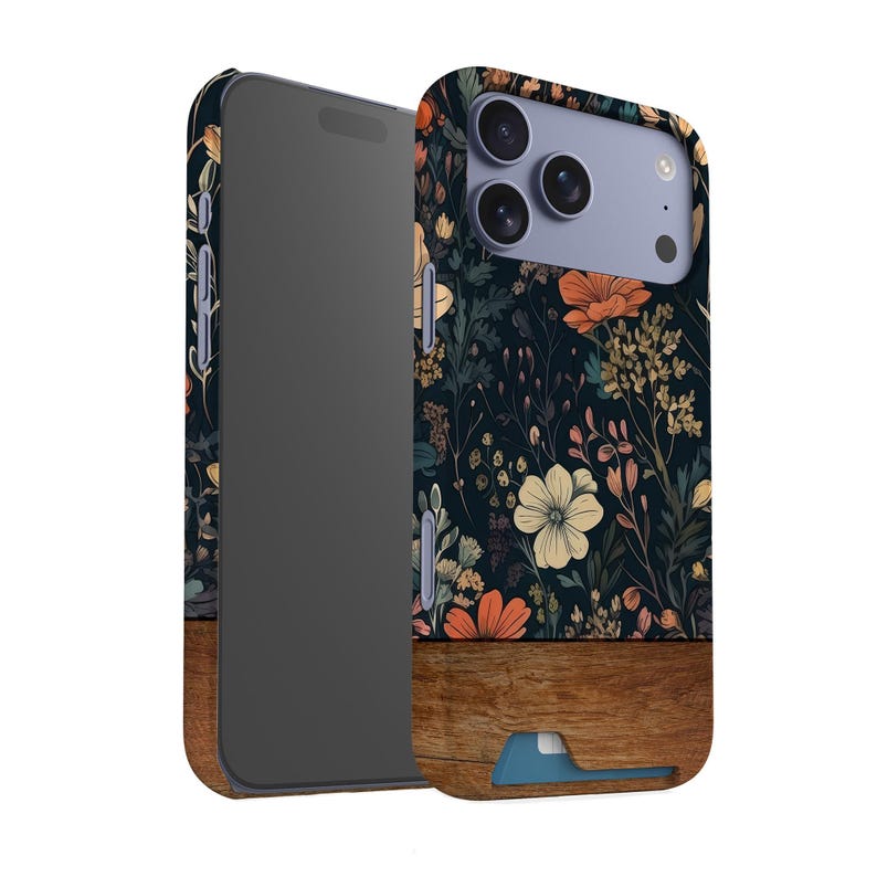 Floral Display Card Case | Vintage iPhone 18 Pro, 17, 16 Plus, 15, 14, 13 image 6