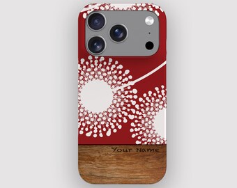 Cherry Dandy Phone Case | Floral iPhone 18 Pro, 17, 16 Plus, 15, 14, 13