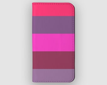 Wild Berries Wallet Case | Striped Samsung S26 Ultra, S25, S24, iPhone 18, 17, 16
