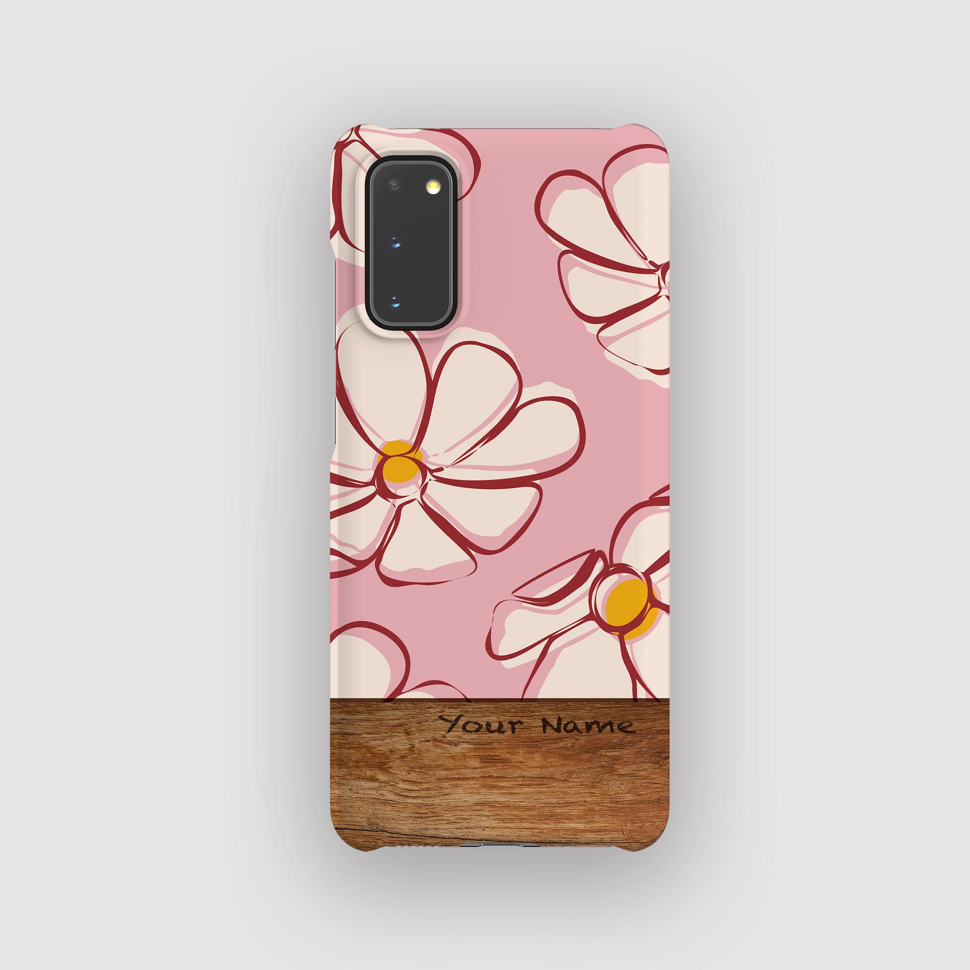 Petal Bliss Floral Phone Case | Vintage Shock Resistant Case | Fits Samsung Galaxy S25, S24 Ultra, S23, S22 Plus, S21, S20, FE