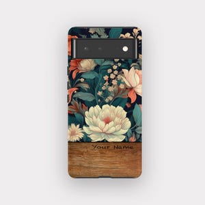 Table Blooms Phone Case - Vintage Floral Design, Fits Pixel 9A, 9, 8, 7