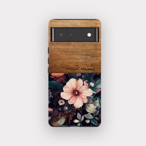 Floral Blush Phone Case - Vintage Floral Design, Fits Pixel 9A, 9, 8, 7