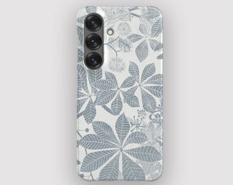 Blue Growth Botanical Floral Phone Case for Samsung Galaxy, Apple iPhone and Google Pixel