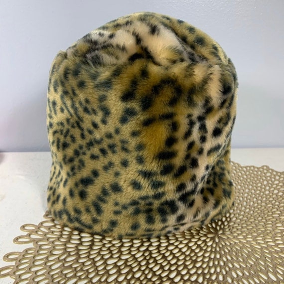 Cheeta Faux Fur Bucket Hat