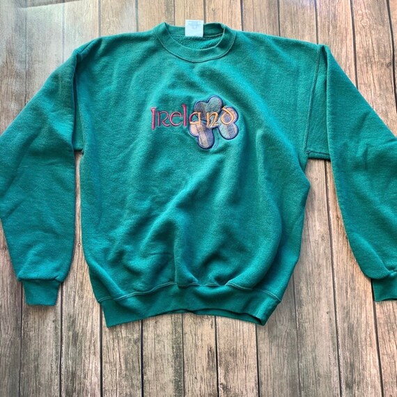 VTG Ireland Hunter Green Sweatshirt Sz L | Etsy