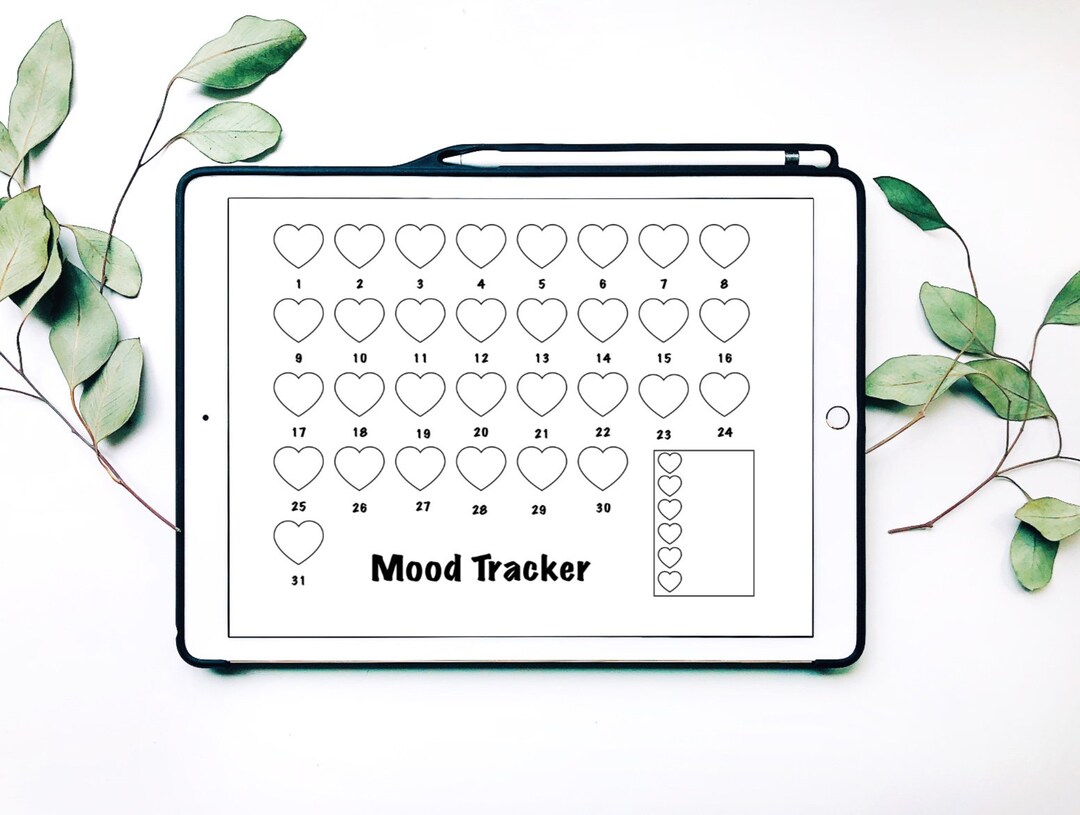 Mood Tracker | Digital Planner | Goodnotes | Printable - Etsy