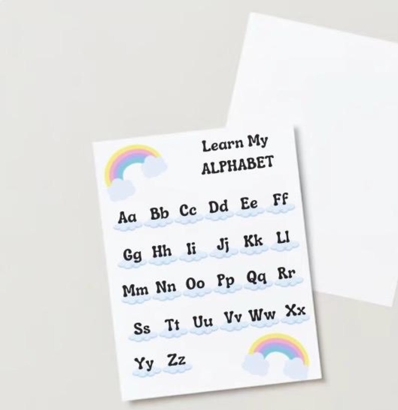 Learn My Alaphabet Printable | Homeschool Printable | Preschool ...