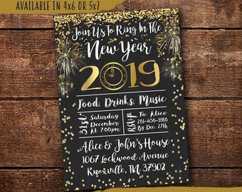 nye invitation etsy