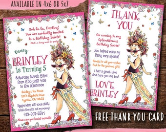 Fancy Nancy Invitation Fancy Nancy Birthday Party Invitation - Etsy