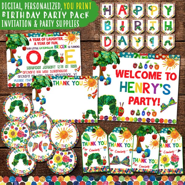 Very Hungry Caterpillar Birthday - Etsy