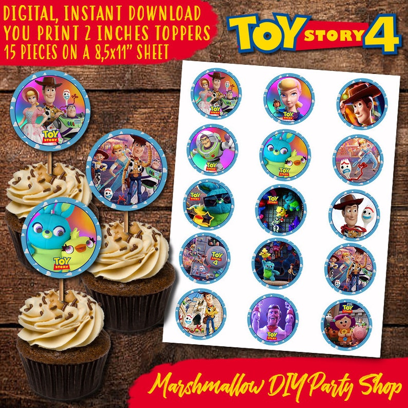 toy story cupcake topper