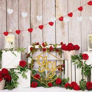 Toile de fond de la Saint-Valentin / Maquette / Téléchargement numérique de la Saint-Valentin