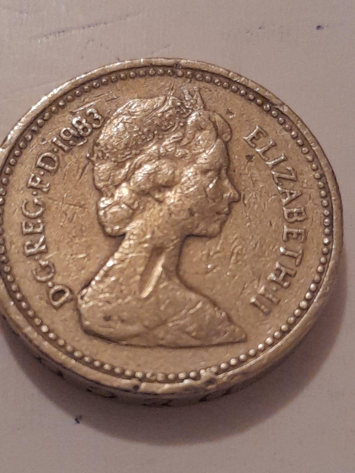 1987 1 pound coin - Etsy 日本
