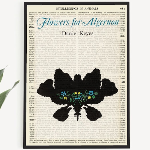 Printable 'flowers for Algernon' Book Cover Poster - Etsy