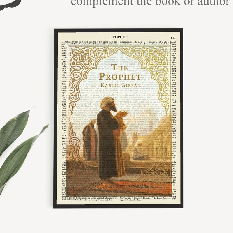 Prophet Text Kahlil Gibran - Etsy