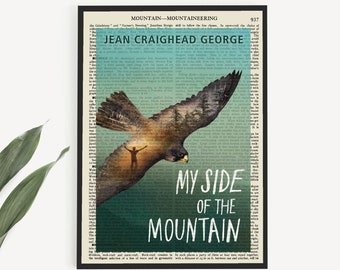 Printable 'My Side Of The Mountain' Book Cover Poster, Young Adult Fiction Wall Art Print, American Book Poster Print Room Decor