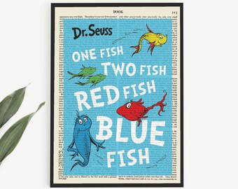 Download One Fish Two Fish Red Fish Blue Fish Svg Etsy
