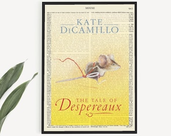 Imprimable 'The Tale Of Despereaux' Book Art, Kids Room Wall Art, Child Birthday Gift, Gender Neutral Nursery Prints, Children’s Book Print