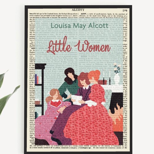 Printable Little Women by Louisa May Alcott Book Cover Print | Etsy