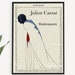 Printable 'julius Caesar' Play Book Cover Print, Shakespeare Art Gift for English Major, Dorm ...