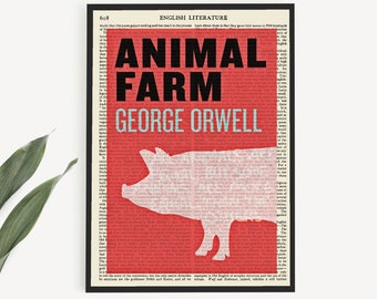 Printable 'animal Farm' Literary Print George Orwell - Etsy Printable 'animal Farm' Literary Print George Orwell - Etsy