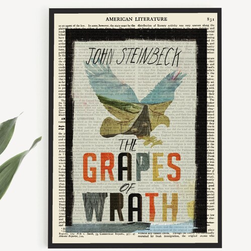 Printable 'the Grapes of Wrath' by John Steinbeck Book Etsy