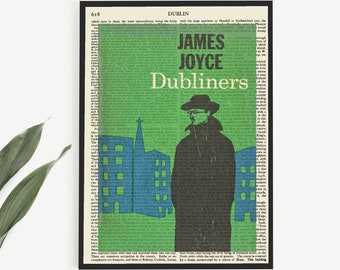 James Joyce Printable Dubliners Book Cover Art on 'dublin