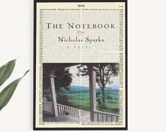 Printable 'The Notebook' Wall Art Print, Printable Valentines Day Gifts, Bookish Gift Posters, Romantic Gift Idea, Literary Wall Art