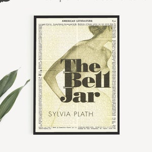 Sofortiger Download 'The Bell Jar' Poster, Buch Cover Druck, Sylvia Plath Poster, literarische Geschenke für sie, Regal Dekor, Englisch Lehrer Geschenk