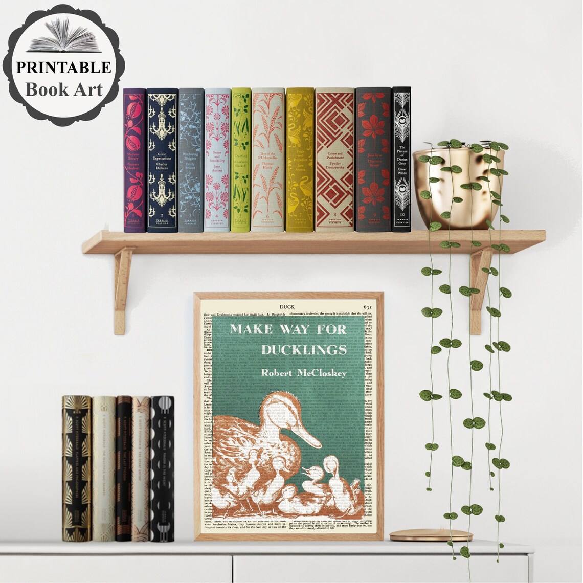 Printable 'make Way for Ducklings' Book Cover Print on - Etsy
