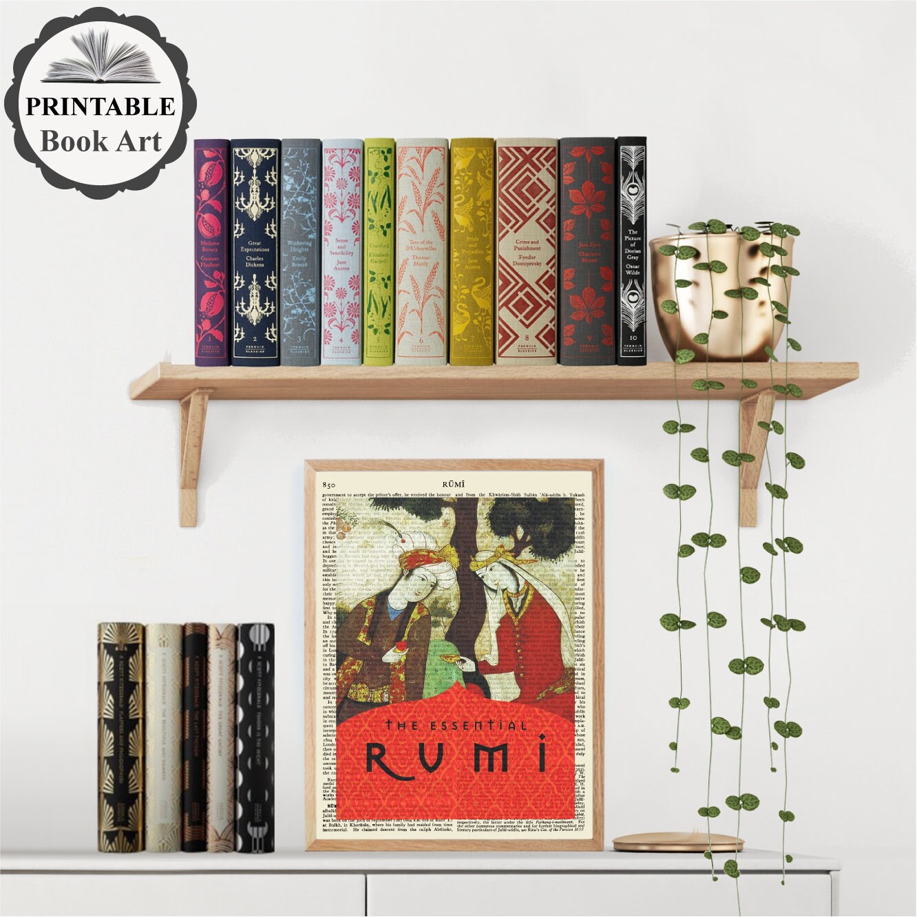 Print Pads Rumi Printable 'the Essential Rumi' Book Cover Print, Rumi Poster Print ...