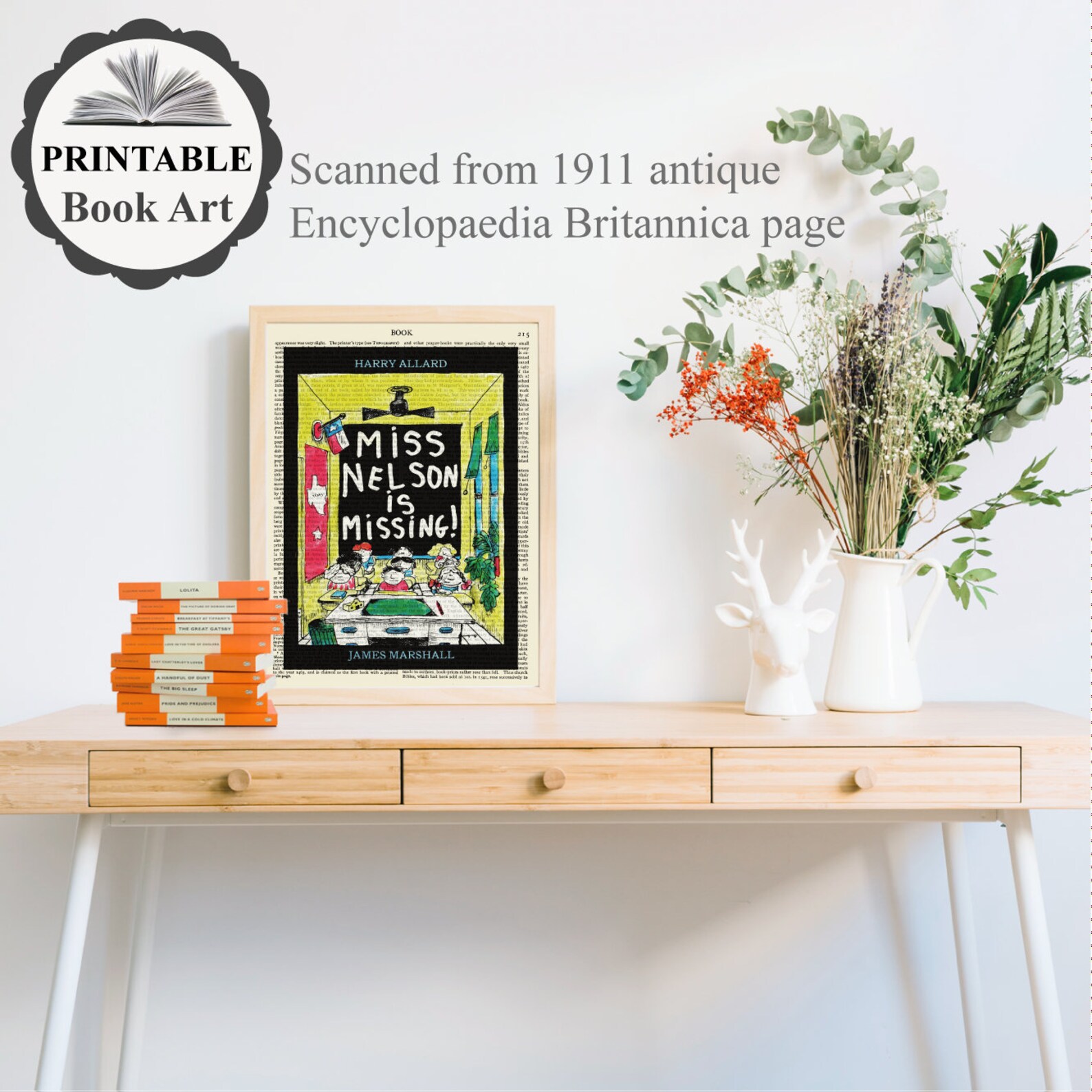 Printable 'miss Nelson is Missing' Book Cover Art - Etsy