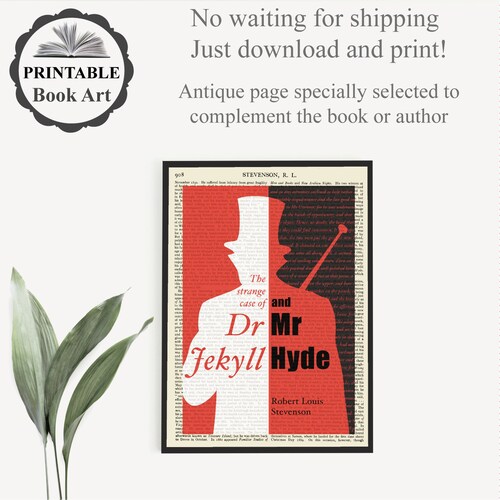 Dr. Jekyll &amp; Mr. Hyde Printable Stevenson Quote Jekyll and - Etsy