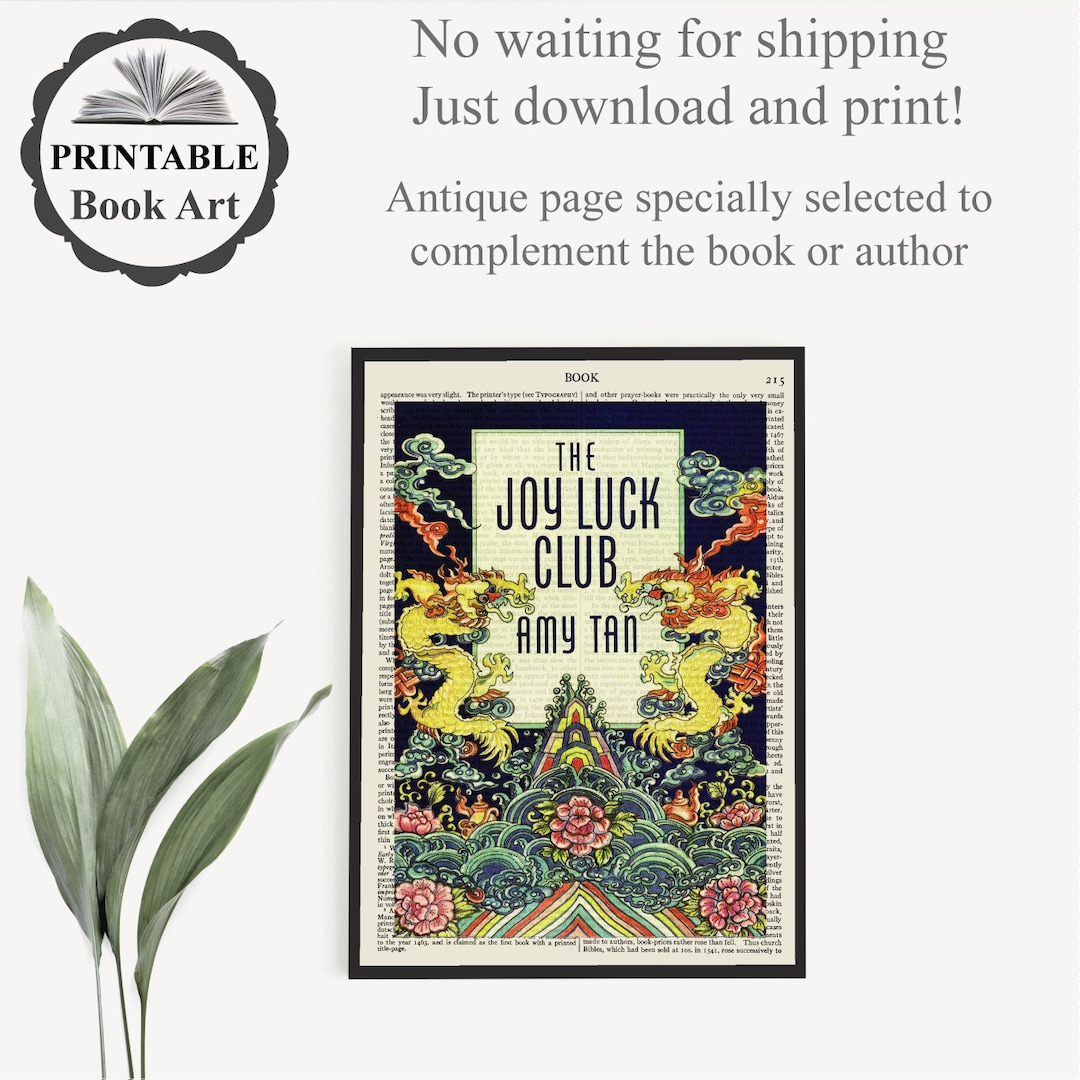 A Downloadable 'the Joy Luck Club' Book Cover Art on an Old ...