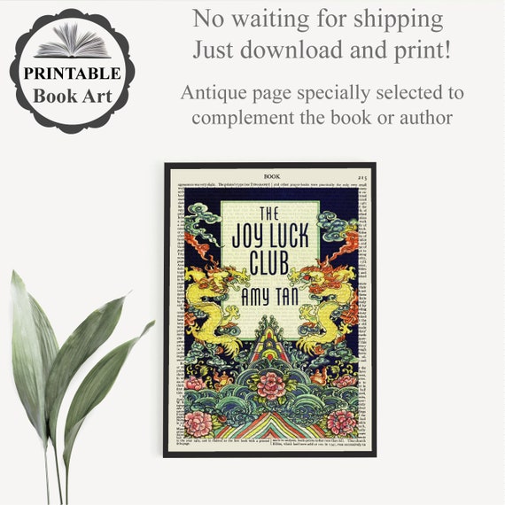 A Downloadable 'the Joy Luck Club' Book Cover Art on an Old
