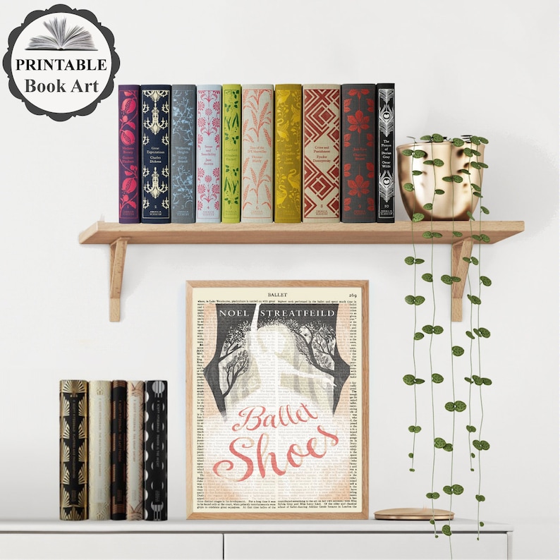Printable 'ballet Shoes' Book Poster Print on Vintage Etsy