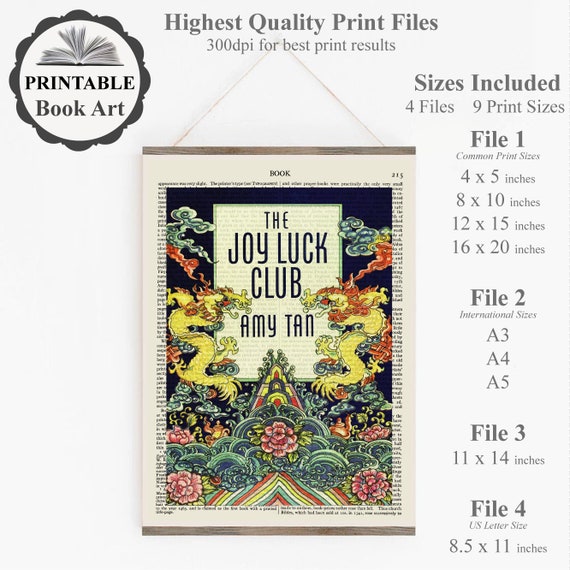 A Downloadable 'the Joy Luck Club' Book Cover Art on an Old