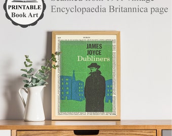 洋書 Backgrounds for Joyce's Dubliners James Joyce Printable Dubliners Book Cover Art on 'dublin