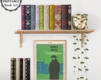 James Joyce Printable Dubliners Book Cover Art on 'dublin