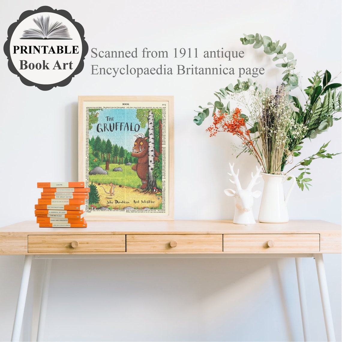 Printable 'the Gruffalo' Book Cover Wall Art Print - Etsy