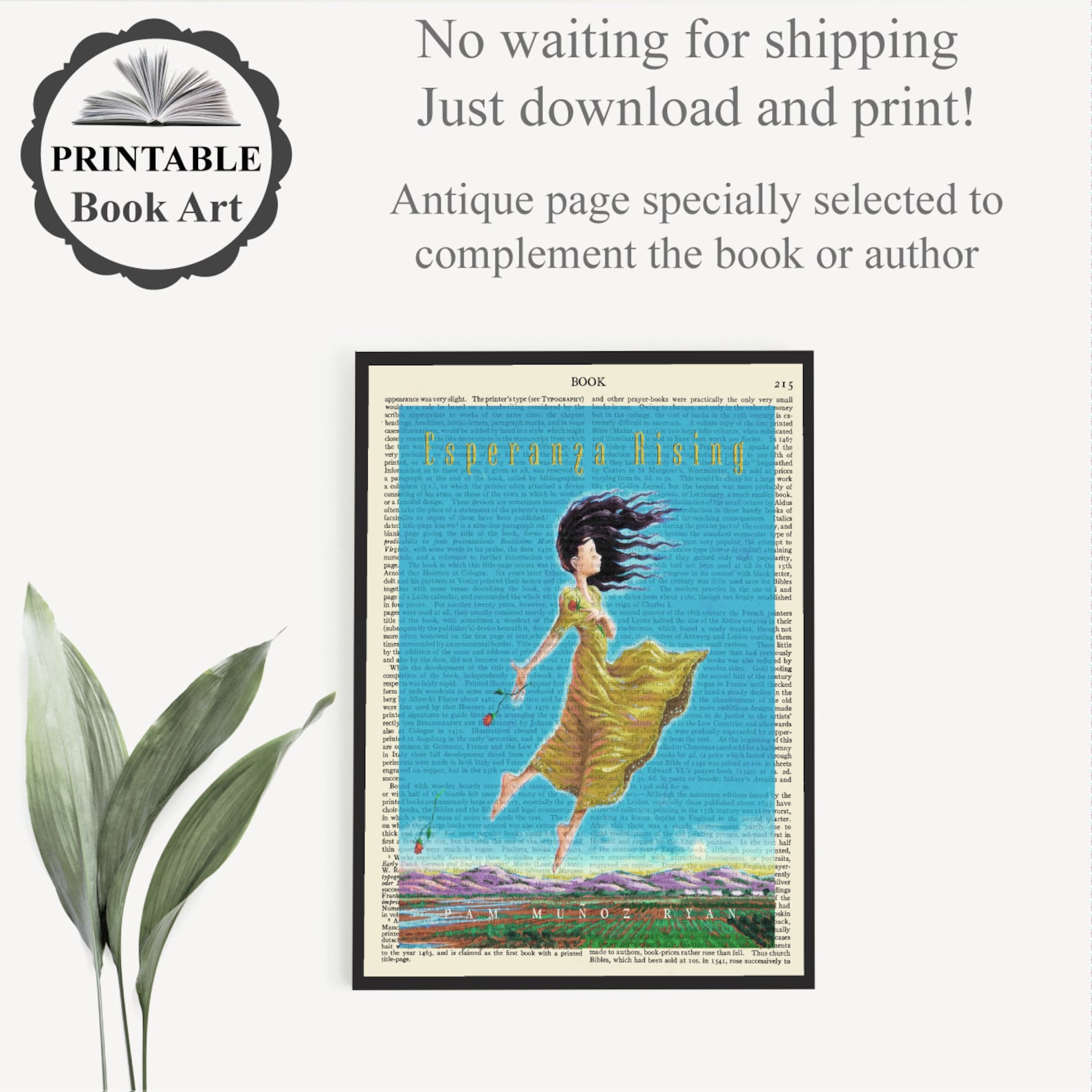 Printable 'Esperanza Rising' Book Cover Poster | Etsy