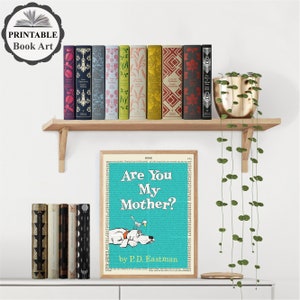Printable 'are You My Mother' Book Cover Poster Print on Old Page ...