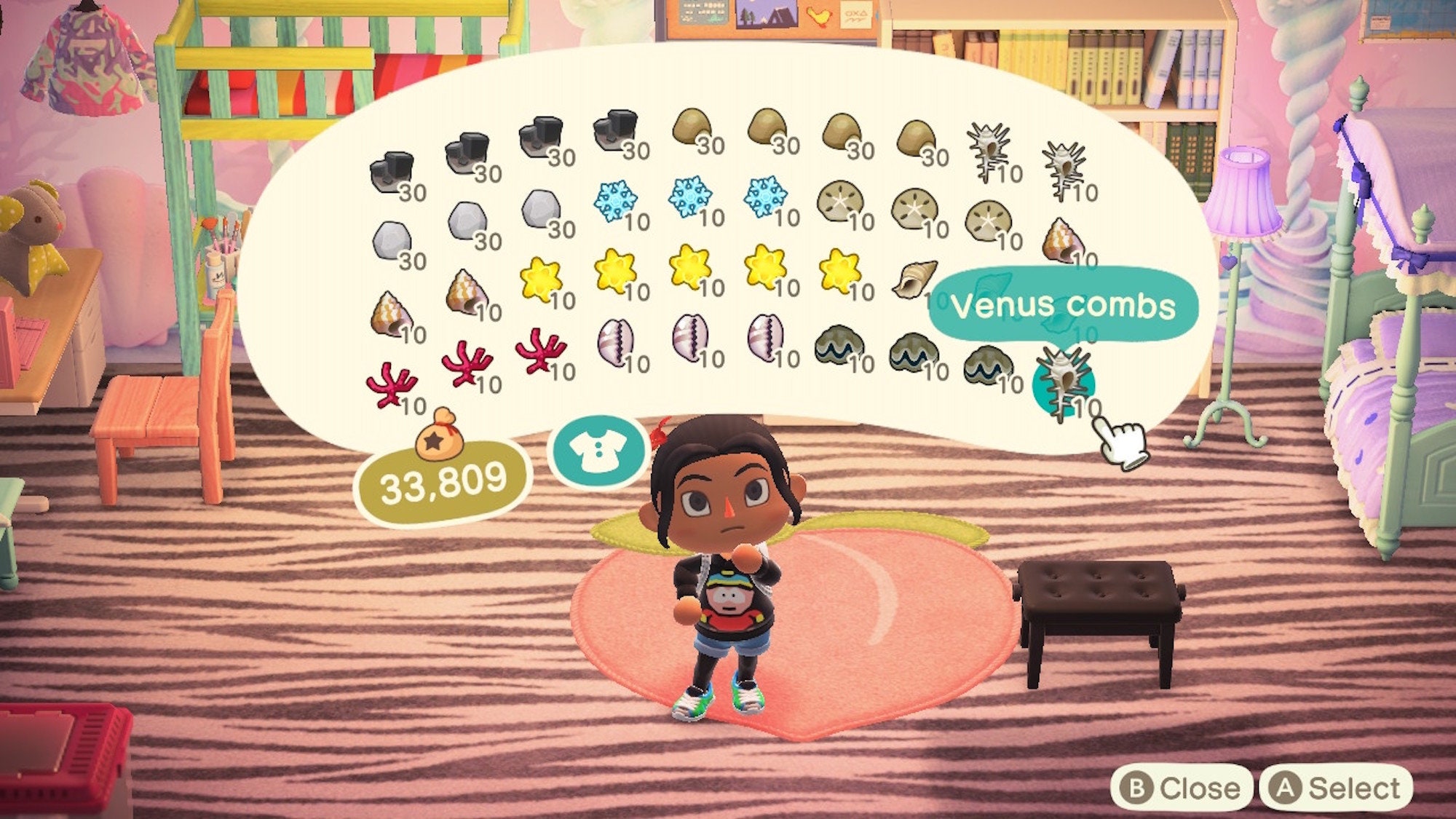 ACNH crafting material stacks iron nuggets stones Etsy