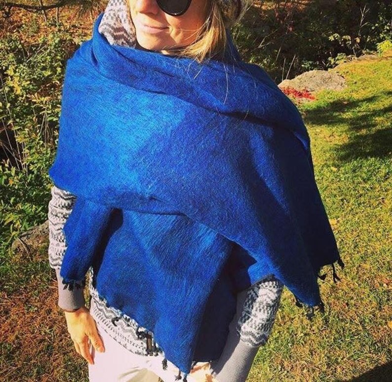 Yak Wool Blanket / Shawl Scarf Wrap / Super Soft Cosy Throw Etsy
