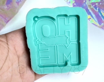 Puerto Rico Home Keychain Silicone Mold 2.4in , Silicone Mold For Resin, Diy Mould, Resin Mold (D9)