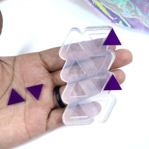 Triangle Stud Earring Silicone Mold, Resin Jewelry Mold , Crafter Mould , (A2)