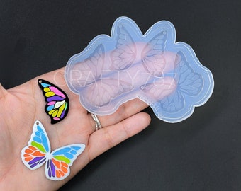 Butterfly Dangle Earring Silicone Mold, Keychain Resin Jewelry Mold, Polymer Clay Mold, Butterfly Earring Mold, Crafts Mould (D4)
