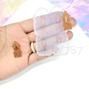 Garita Puerto Rico Stud Earring Mold | Resin Jewelry Silicone Mold | Diy Jewelry Silicone Mold For Resin (A3)