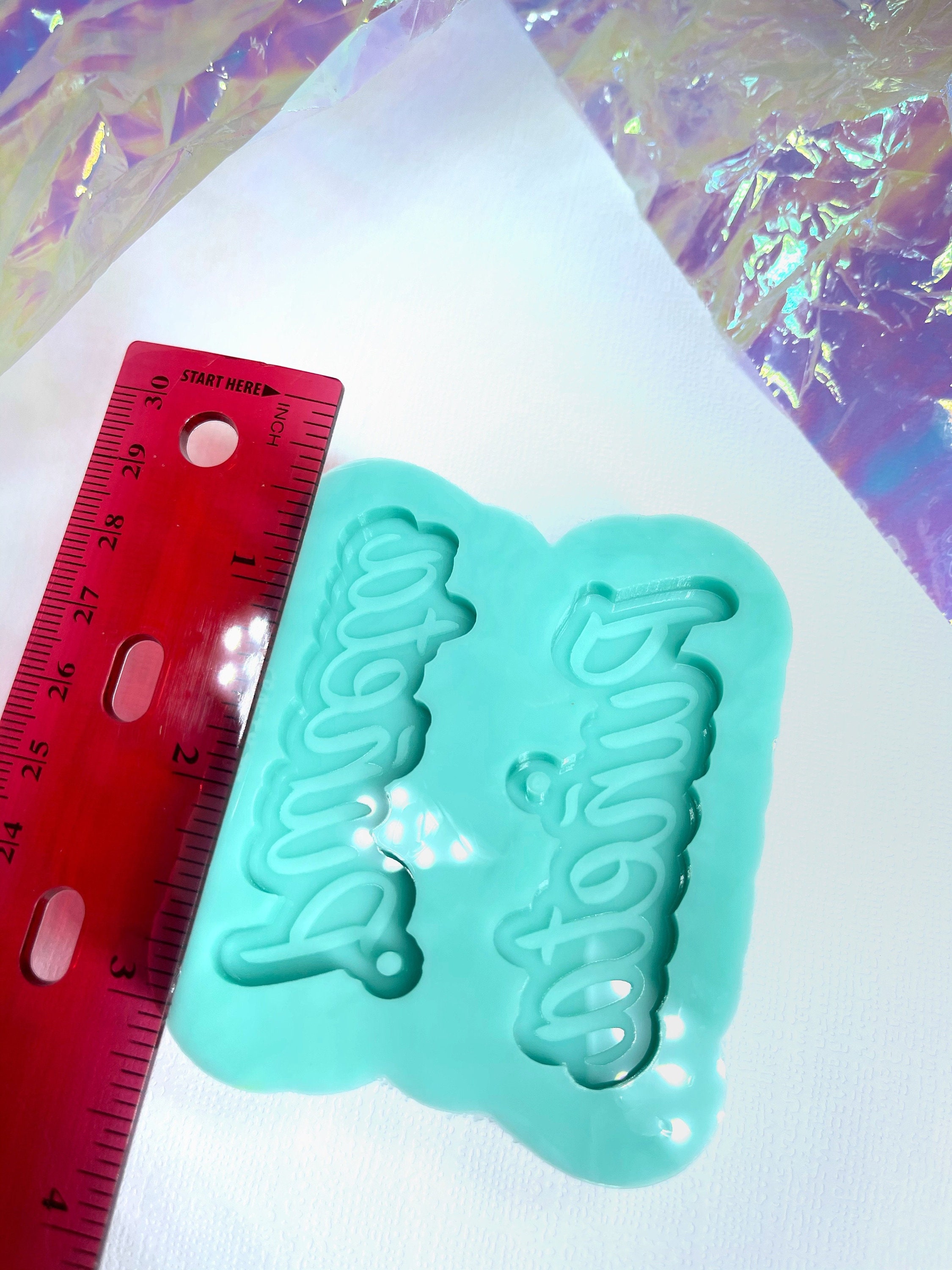 Shiny Glossy Irregular Round Shape Silicone Mold For 1.8