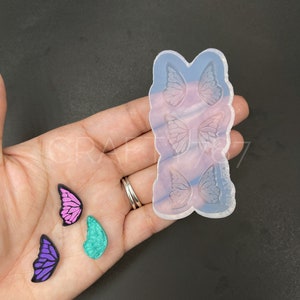 Butterfly Wings Stud Earring Silicone Mold , Resin Jewelry Mold , UV Resin Silicone Mold , Butterfly Mold , Resin Mold , Polymer Clay  (B13)